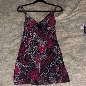 Floral Patterned Mini-Dress or top
